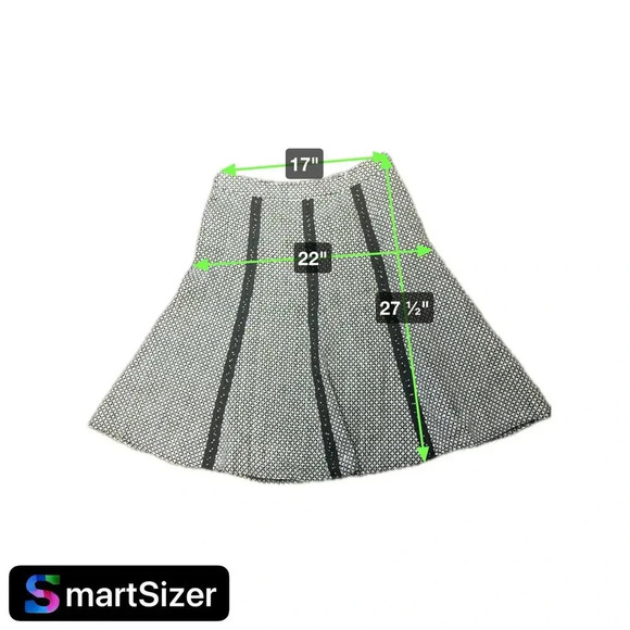 New Yarns & Stitches Knit Geometrical Print Flare Full Skirt Plus Size Womens 16 - Picture 11 of 13